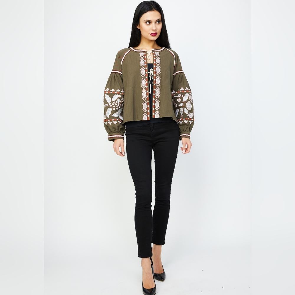 Anthropologie Rd and Koko Embroidered Jacket